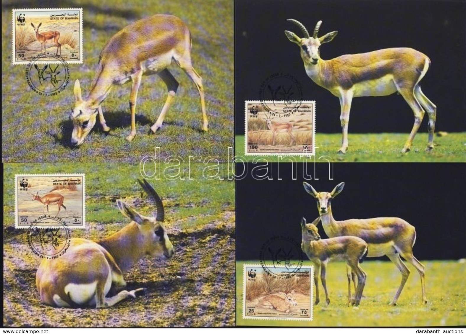 1993 WWF: Gazella 4 Db CM Mi 511-514 - Other & Unclassified