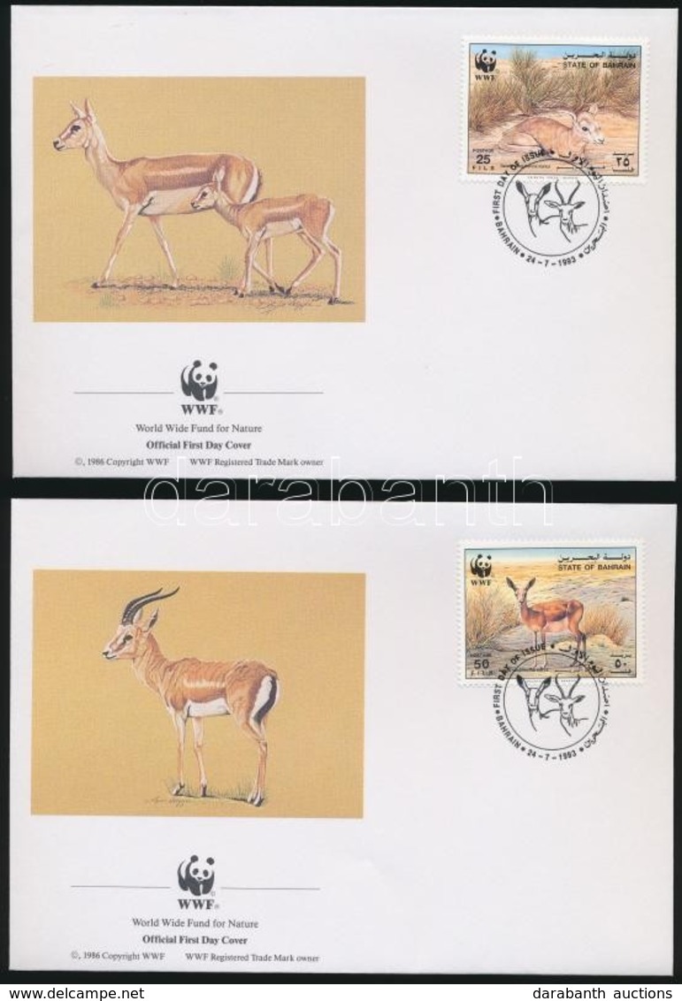 1993 WWF: Golyvás Gazella Sor Mi 511-514 4 Db FDC-n - Other & Unclassified