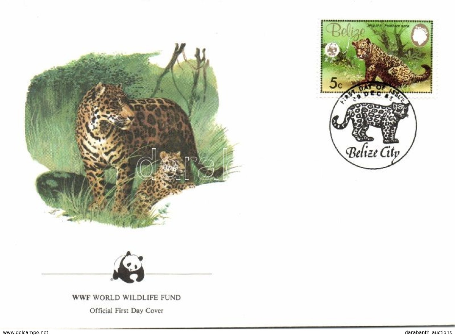 1983 WWF Jaguár FDC Mi 719-722 - Other & Unclassified