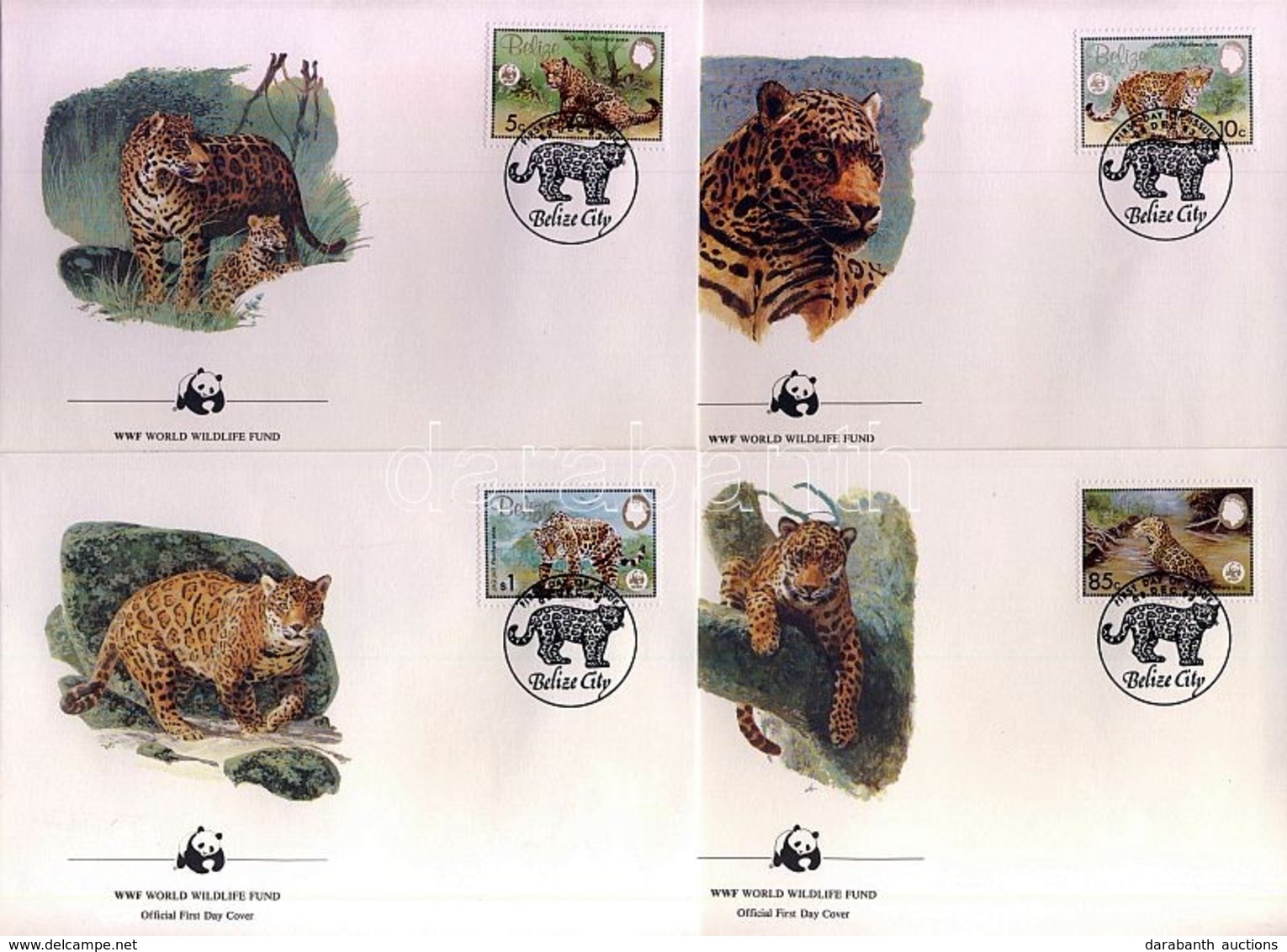 1983 WWF Jaguár FDC Mi 719-722 - Other & Unclassified