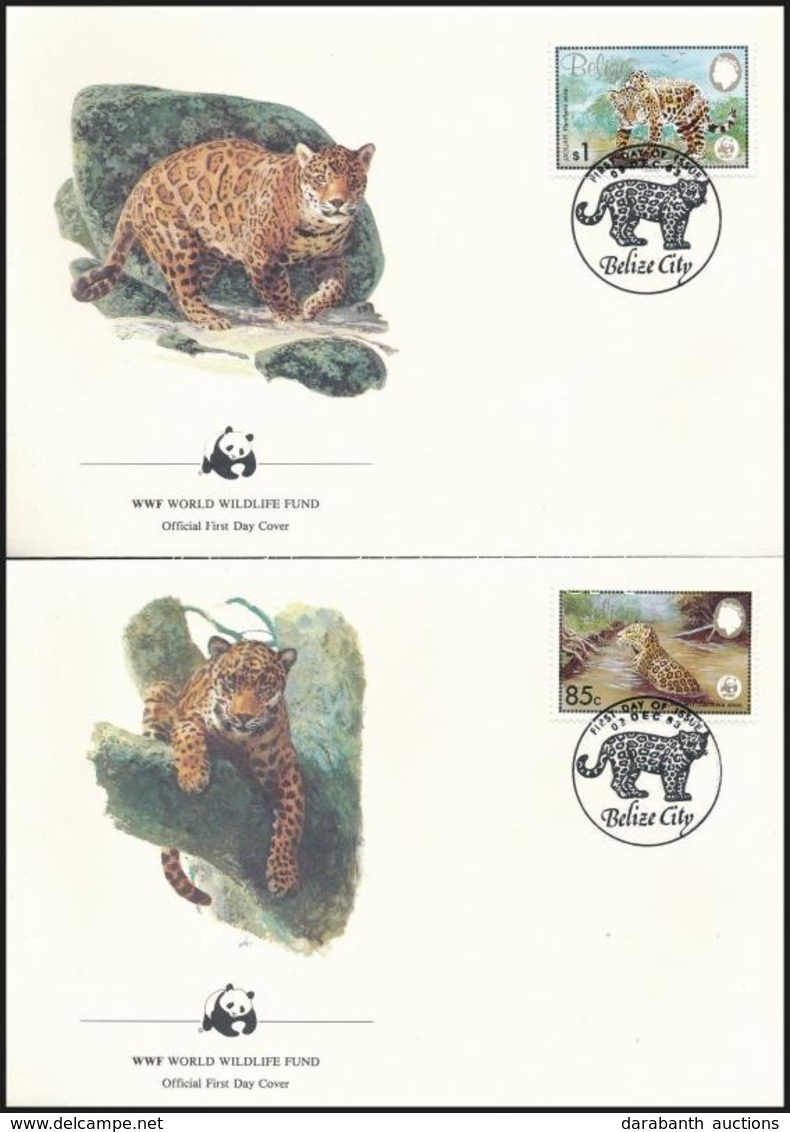 1983 WWF: Jaguár Sor 4 Db FDC-n Mi 719-722 - Other & Unclassified