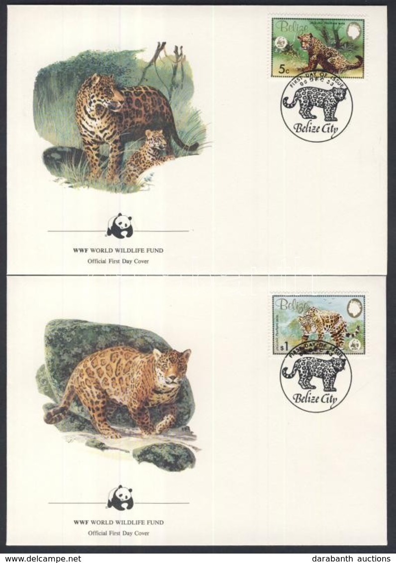 1983 WWF: Jaguár Sor Mi 719-722 4 Db FDC-n - Other & Unclassified