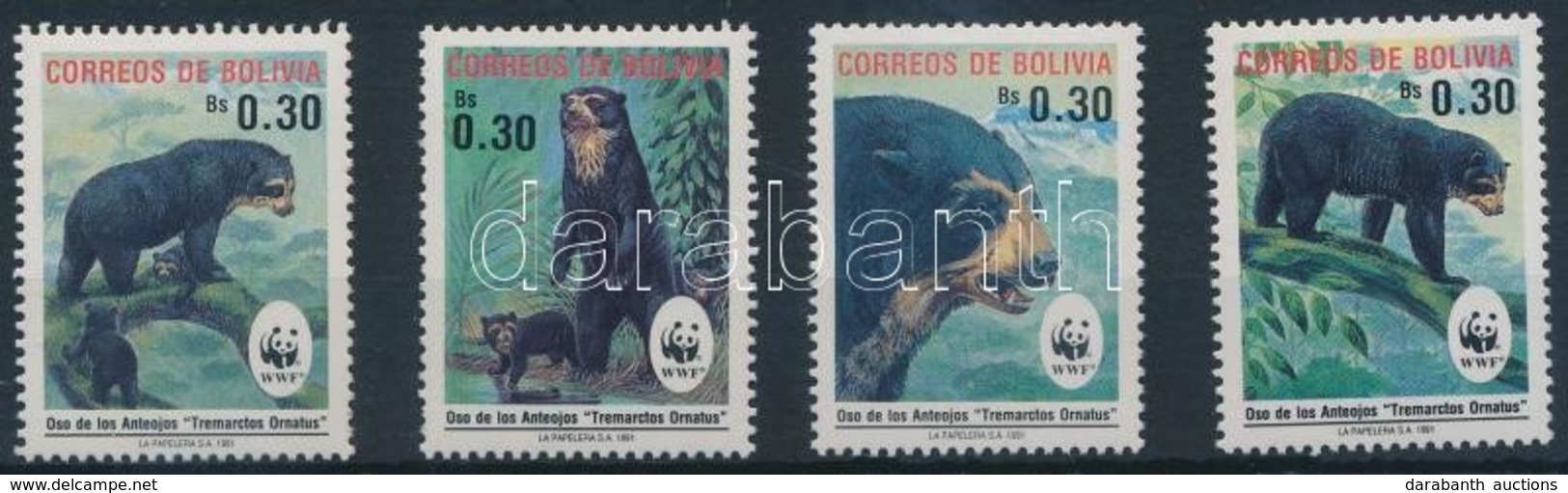 ** 1991 WWF: Medvék Sor Mi 1137-1140 + 4 FDC - Other & Unclassified