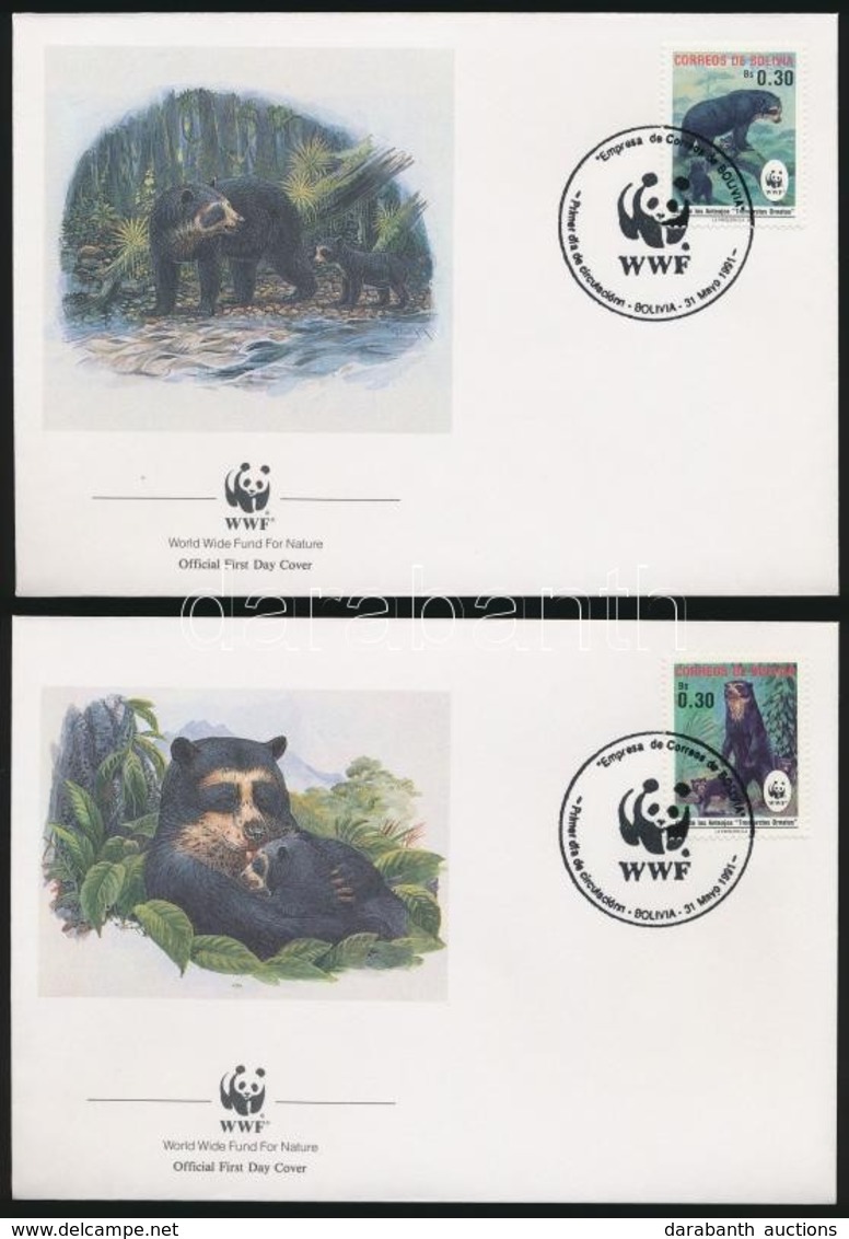 1991 WWF: Medvék Sor Mi 1137-1140 4 Db FDC-n - Autres & Non Classés