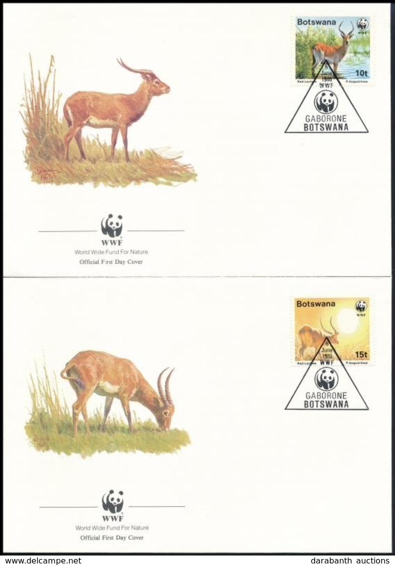 1988 WWF Antilop Sor Mi 431-434  4 Db FDC-n - Other & Unclassified