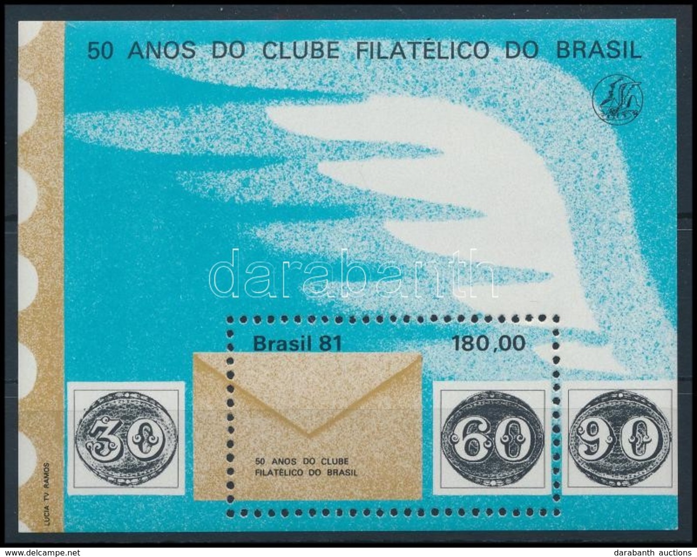 ** 1981 Filatéliai Klub Blokk,
Philatelic Club Block
Mi 47 - Other & Unclassified