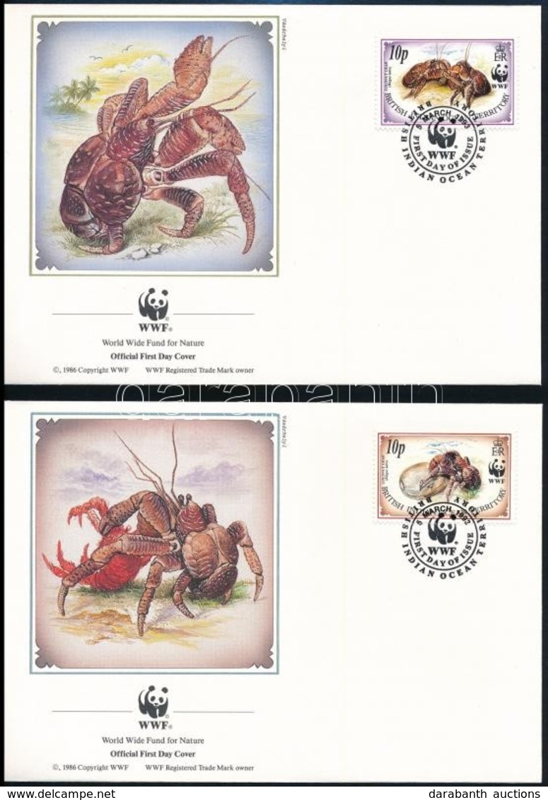 1993 WWF: Pálmatolvaj Sor 4 FDC-n Mi 132-135 - Other & Unclassified