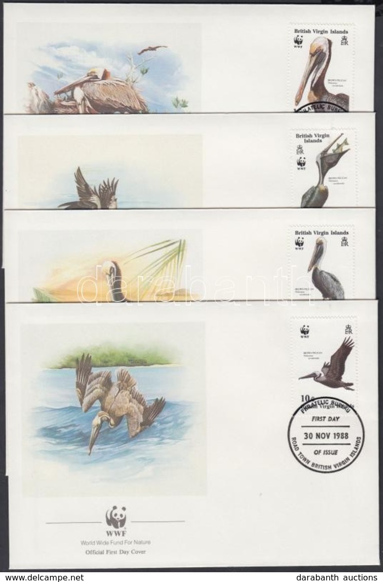 1988 WWF Madarak Sor Mi 637-640 4 FDC - Other & Unclassified