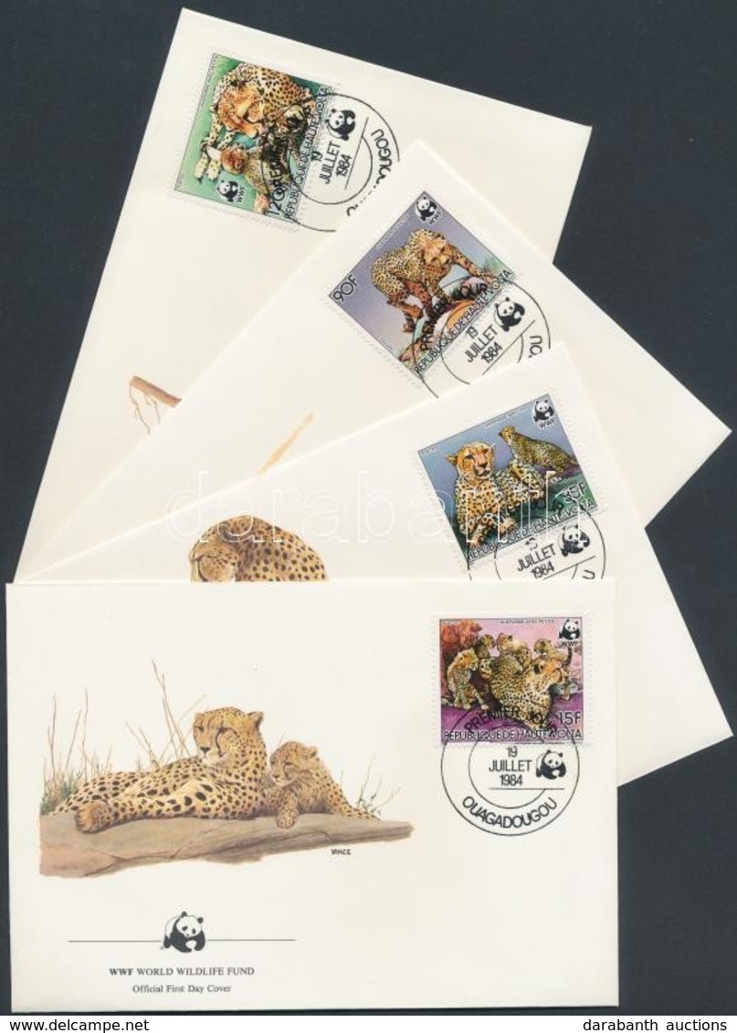 1984 WWF Gepárd Sor Mi 957-960 A 4 FDC - Other & Unclassified