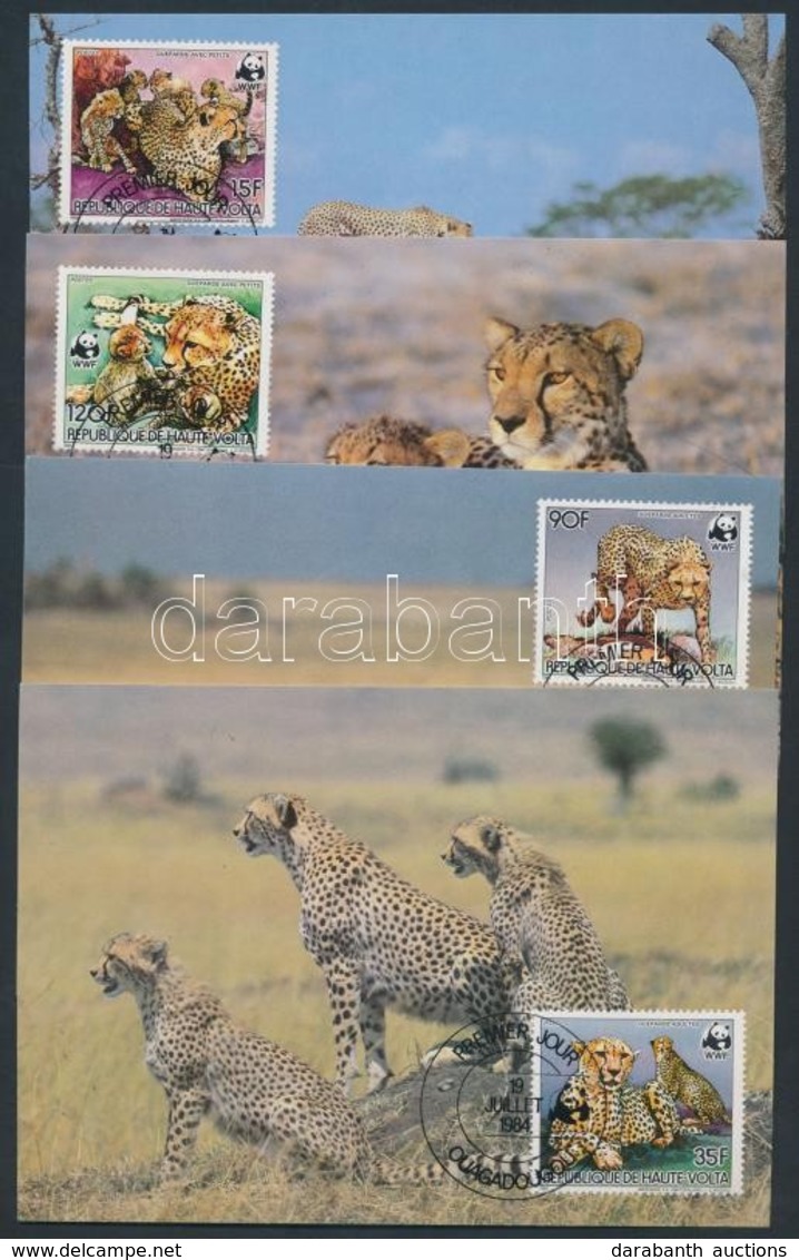 1984 WWF: Gepárd Sor 4 Db CM-en Mi 957-960 A - Other & Unclassified