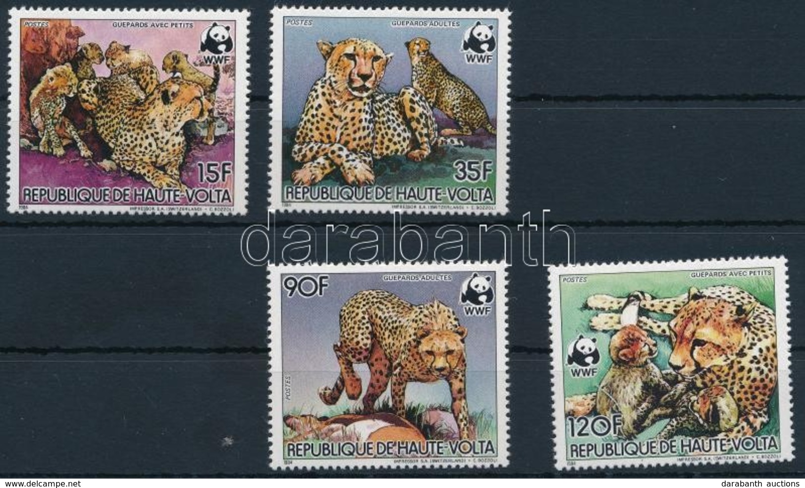 ** 1984 WWF: Gepárd Sor Mi 957-960 A - Other & Unclassified