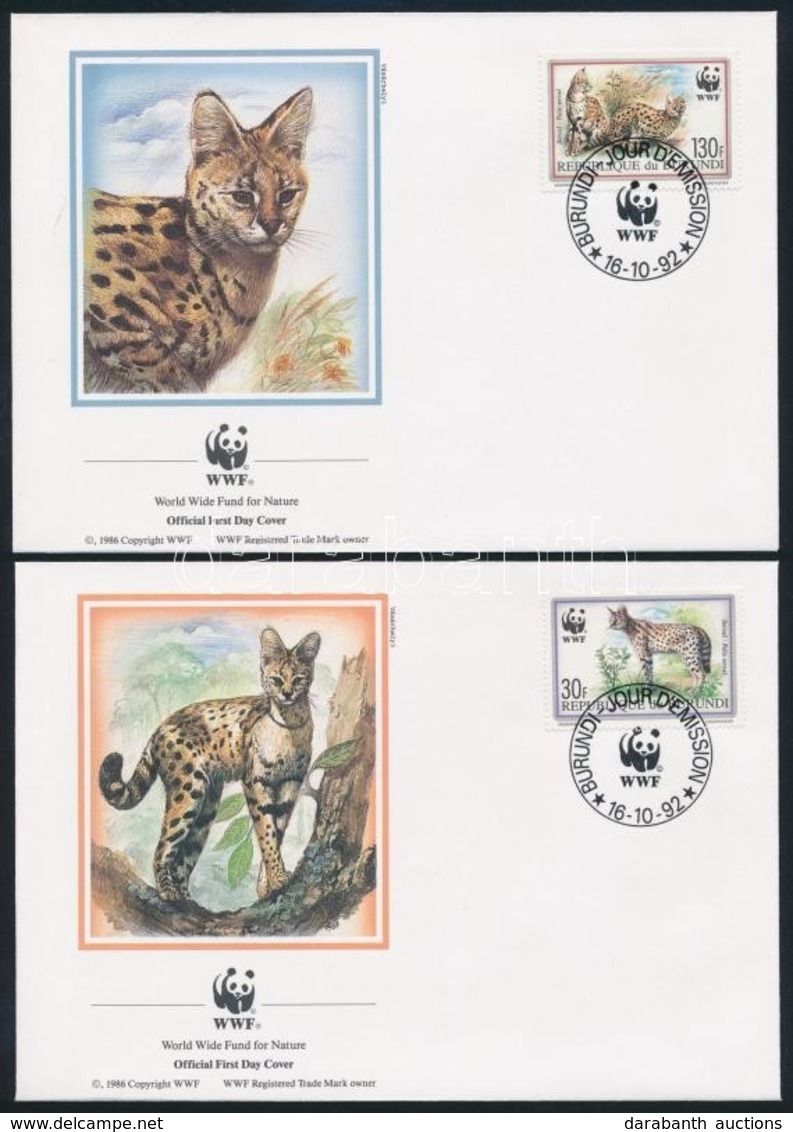 1992 WWF: Szervál Sor 4 Db FDC-n Mi 1758-1761 - Other & Unclassified