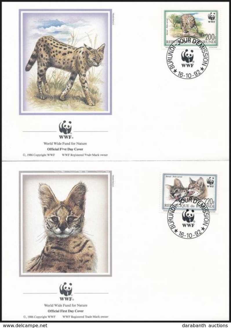 1992 WWF: Szervál Sor 4 Db FDC-n Mi 1758-1761 - Other & Unclassified