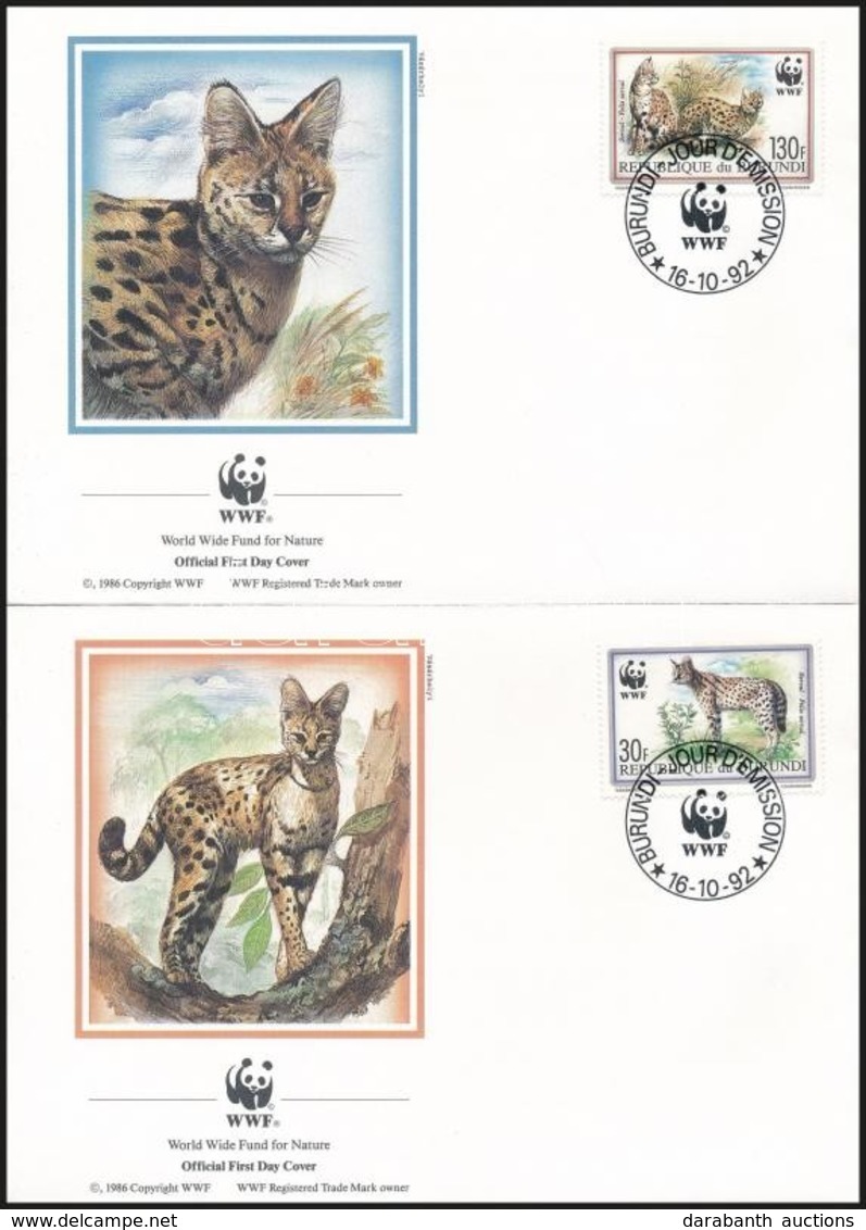 1992 WWF: Szervál Sor 4 Db FDC-n Mi 1758-1761 - Other & Unclassified