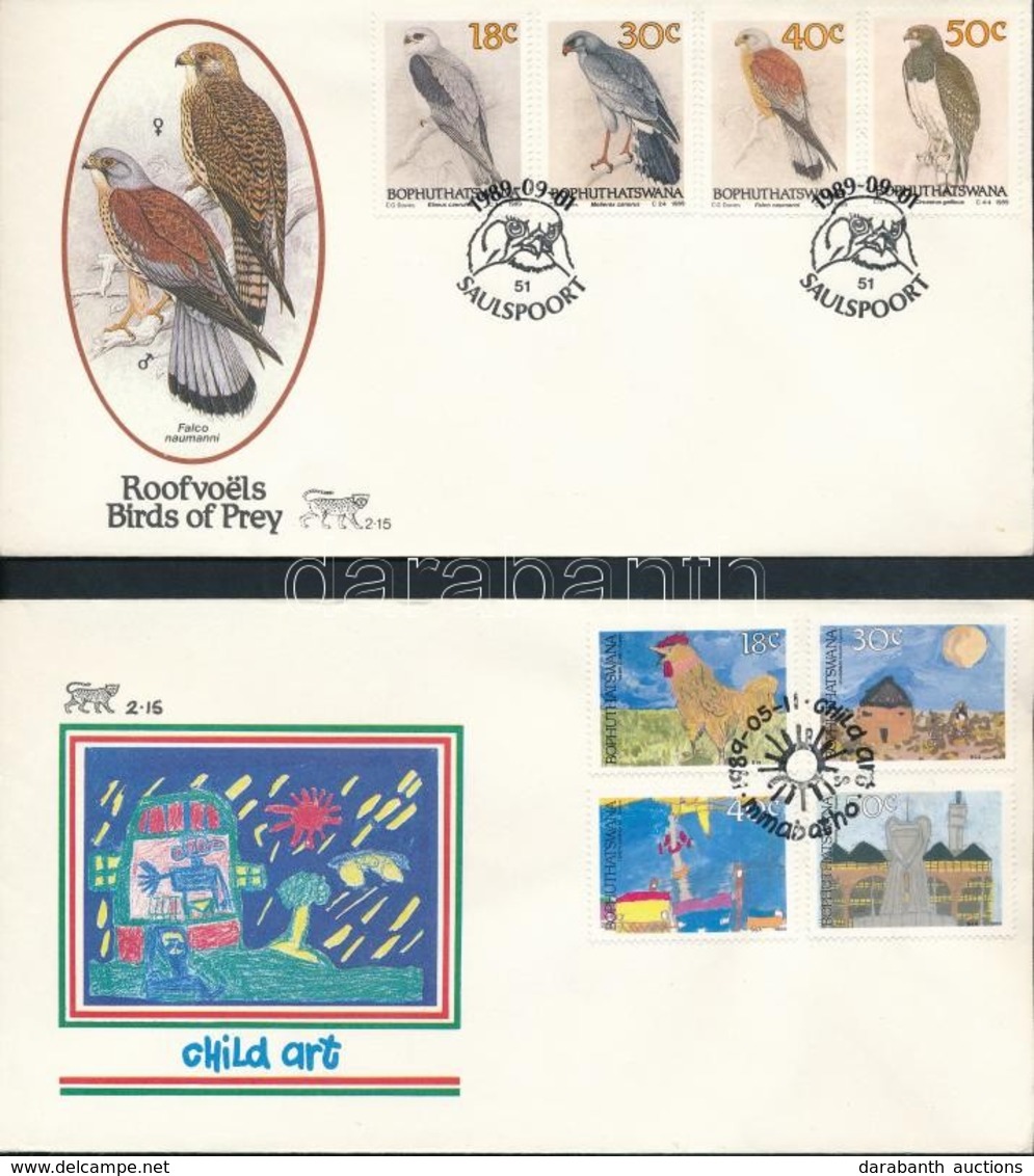 1989 2 Db FDC Mi 219-221, 223-226 - Other & Unclassified