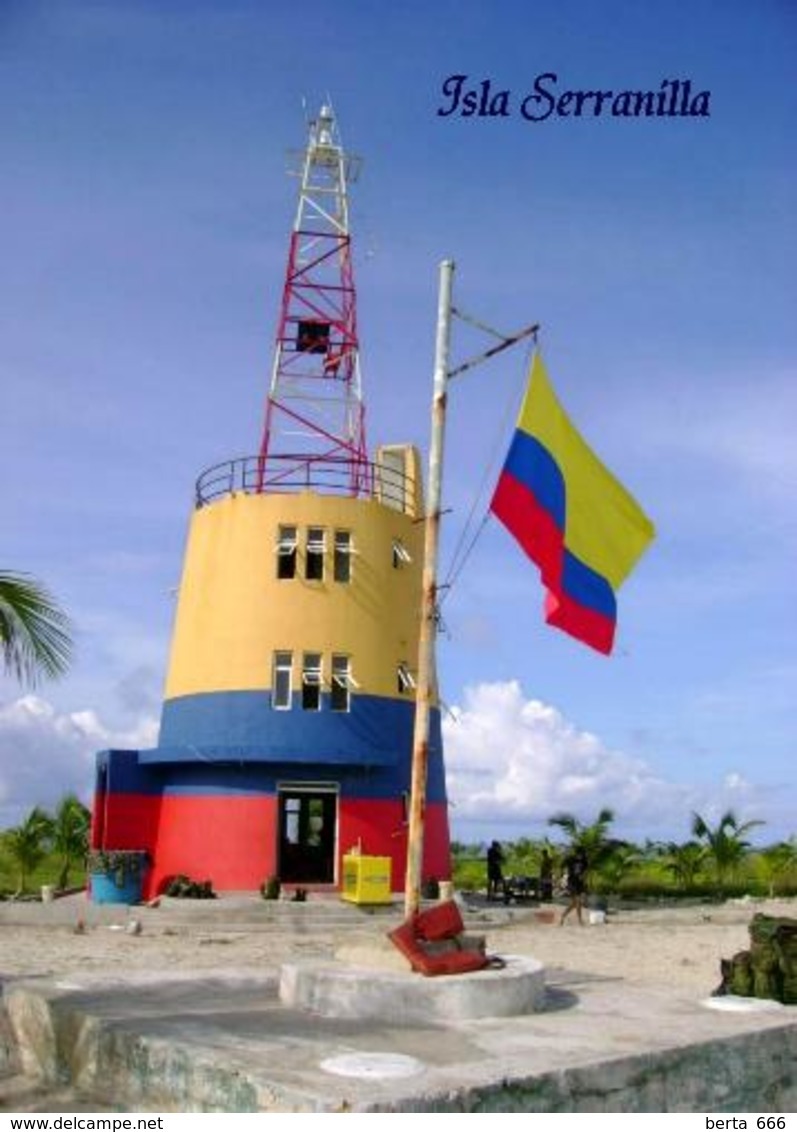 AK Kolumbien Leuchtturm Colombia Serranilla Island Lighthouse New Postcard - Lighthouses