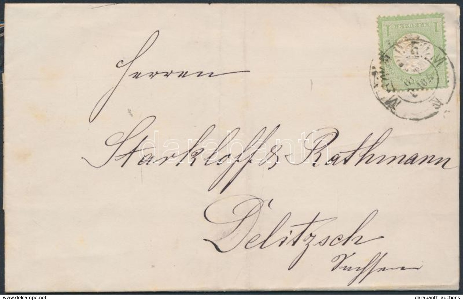 1874 Mi 23a Levélen / On Cover - Other & Unclassified
