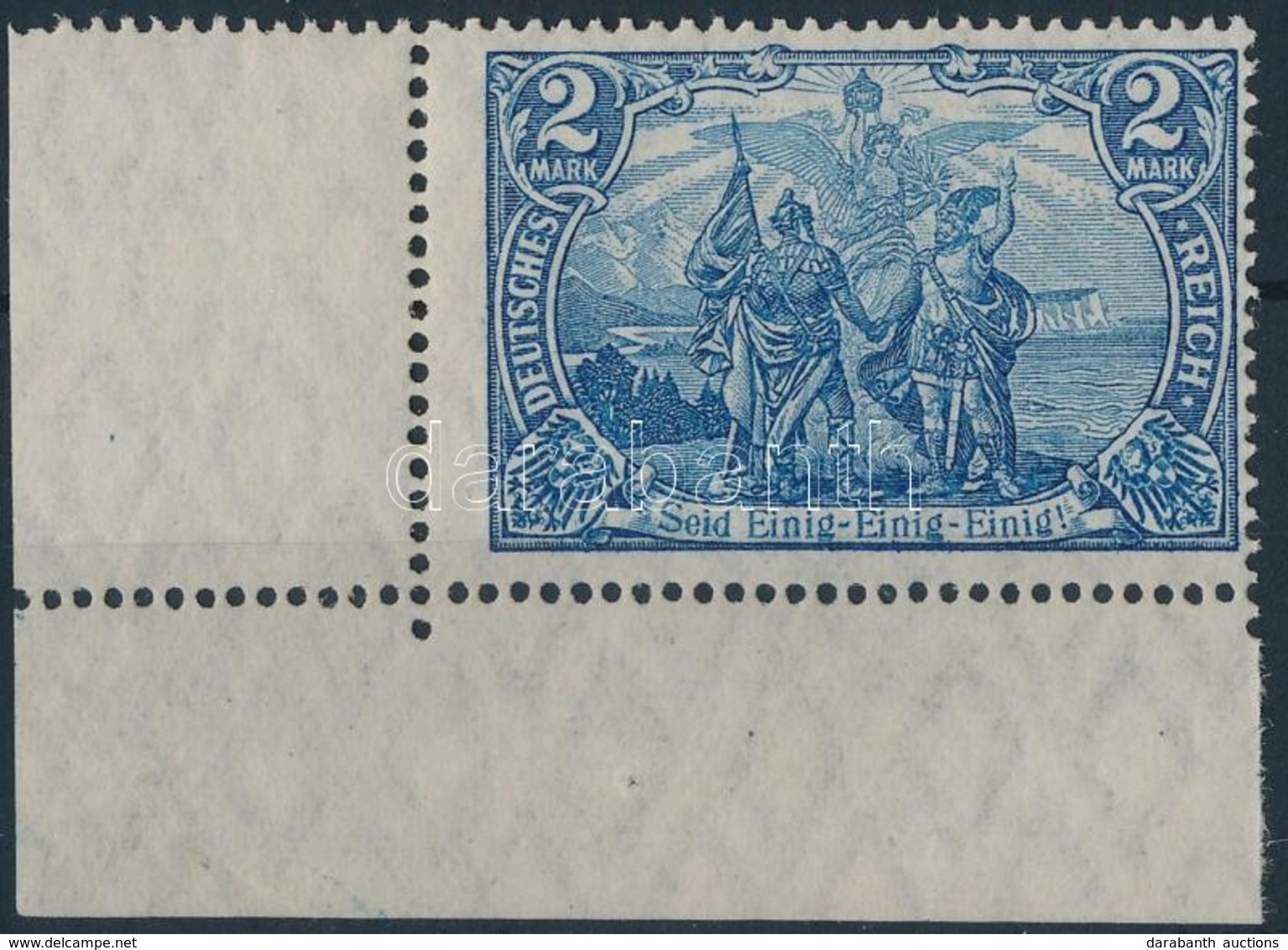 ** 1915 Mi 95 AII ívsarki / Corner Piece (Mi EUR 420,-) Signed: Jaschke - Other & Unclassified