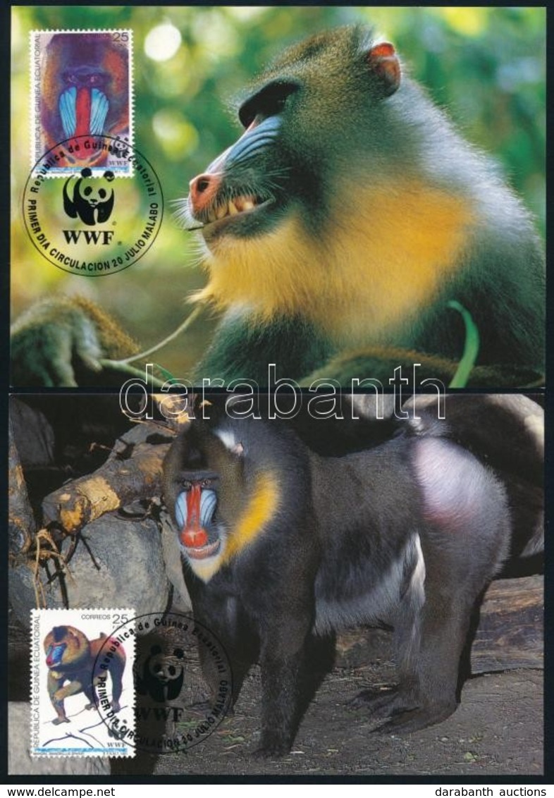 1991 WWF: Mandrill Sor Mi 1731-1734 4 Db CM-en - Other & Unclassified