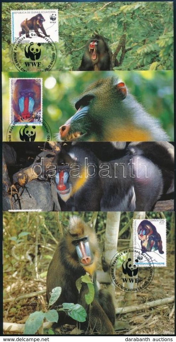 1991 WWF: Mandrill Sor Mi 1731-1734 4 Db CM-en - Other & Unclassified