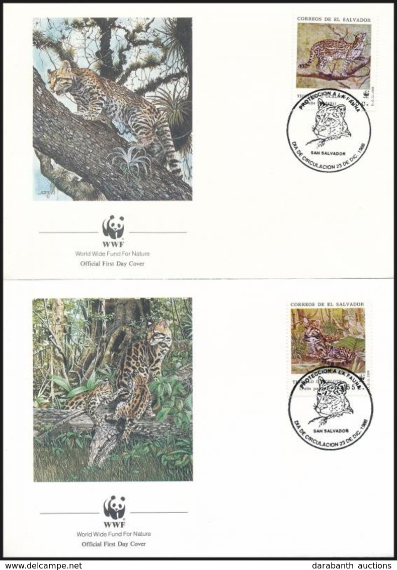 1988 WWF Kisméretű Macskafélék Sor 4 Db FDC-n Mi 1734-1737 - Other & Unclassified