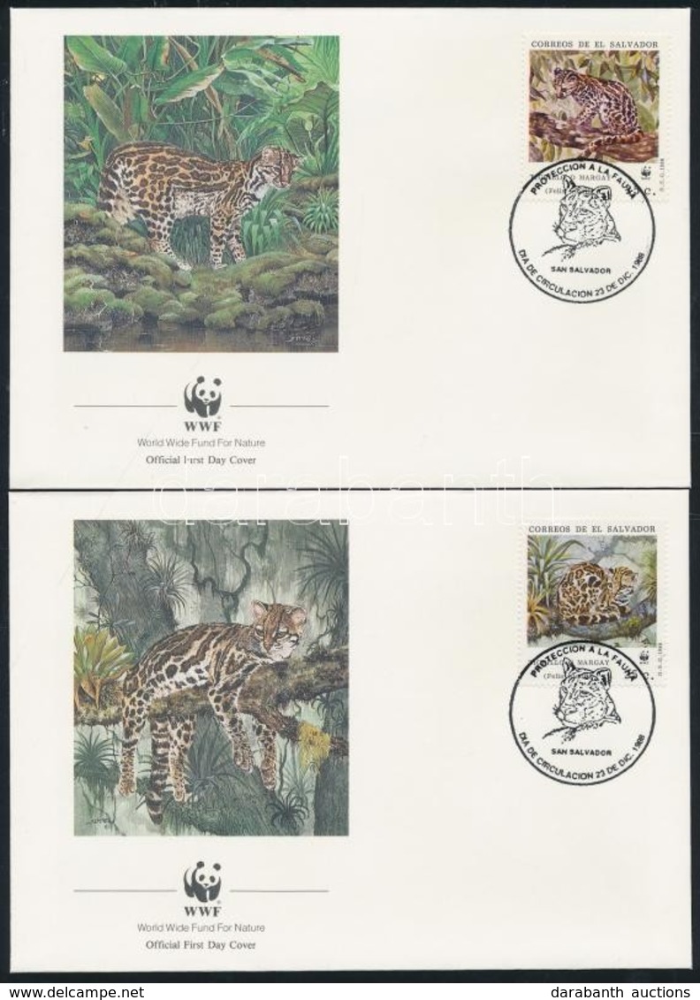 1988 WWF: Ocelot Sor 4 Db FDC-n Mi 1734-1737 - Andere & Zonder Classificatie