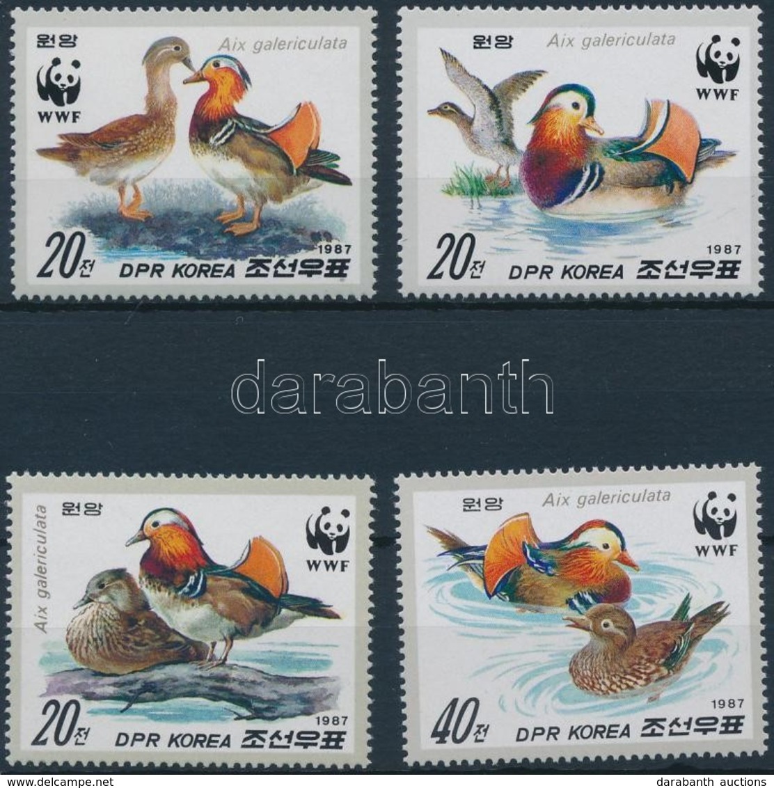 ** 1987 WWF: Madarak Sor Mi 2865-2868 + 4 Db FDC - Otros & Sin Clasificación