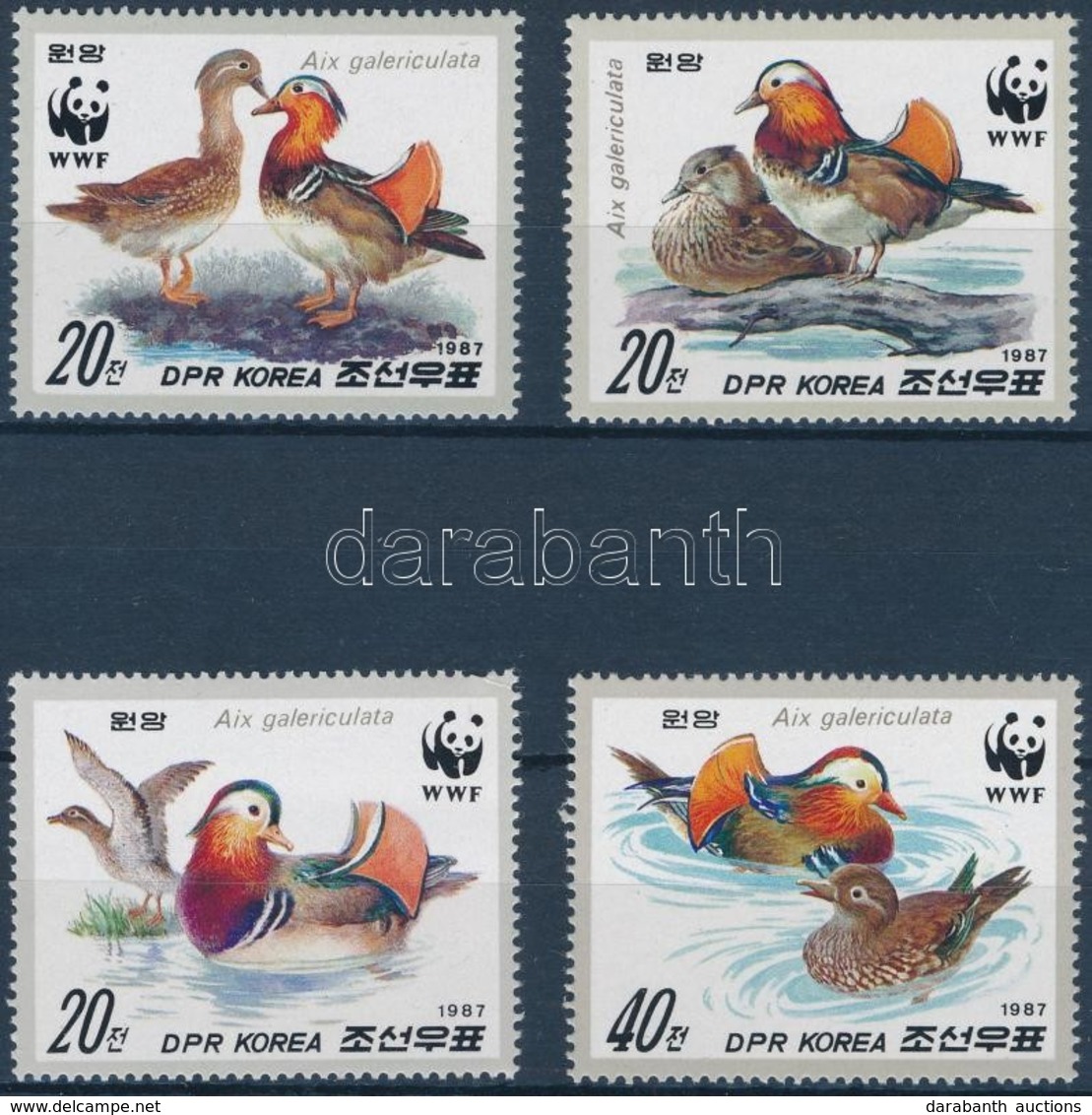 ** 1987 WWF: Mandarinréce Sor Mi 2865-2868 - Other & Unclassified