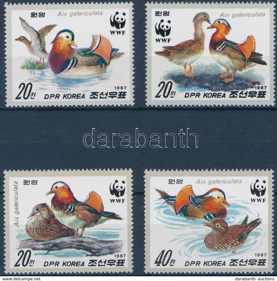 ** 1987 WWF: Mandarinréce Sor Mi 2865-2868 - Other & Unclassified