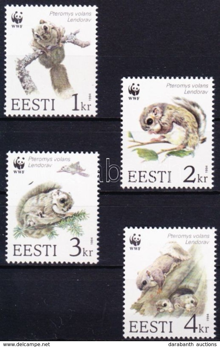 ** 1994 WWF Mókusok Sor Mi 229-232 + A Sor értékei 4 FDC-n - Other & Unclassified