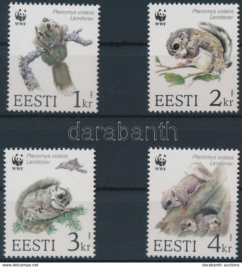 ** 1994 WWF: Repülő Mókus Sor Mi 229-232 + 4 Db FDC - Other & Unclassified