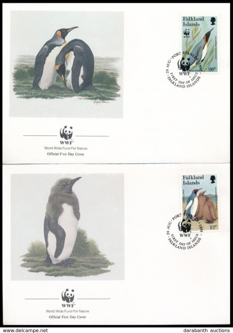 1991 WWF: Pingvin 4 Db FDC Mi 538-541 - Other & Unclassified