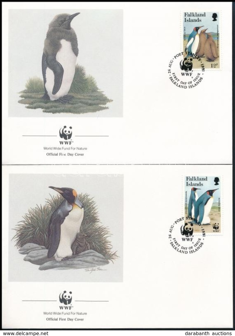 1991 WWF: Pingvin Sor Mi 538-541 4 Db FDC-n - Other & Unclassified