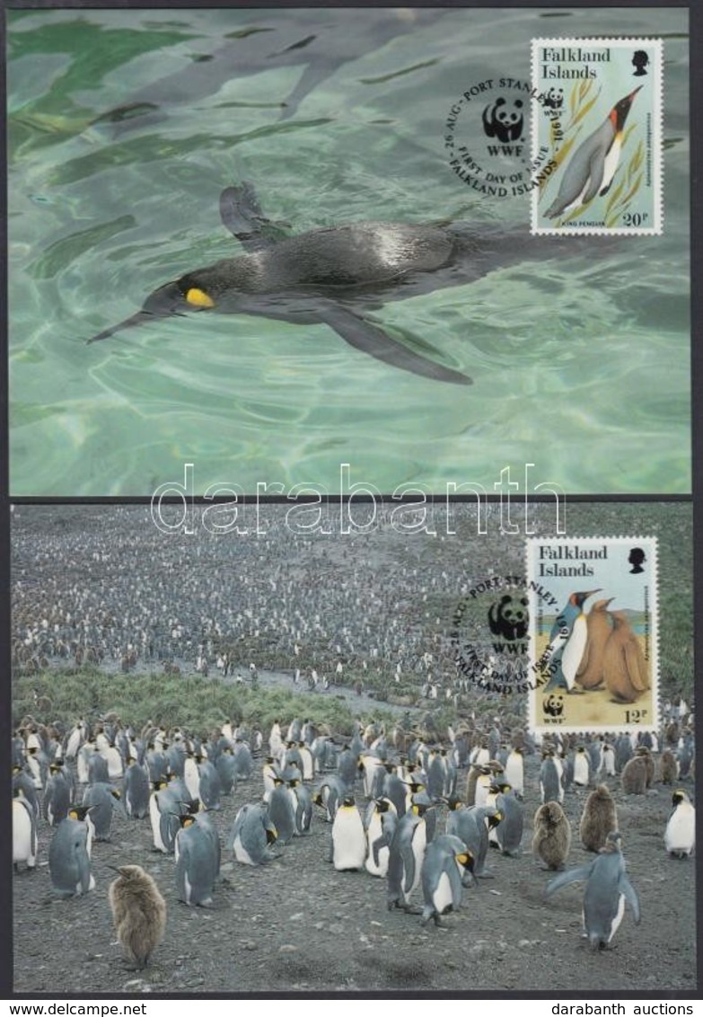 1991 WWF: Pingvinek Sor 4 Db CM-en Mi 538-541 - Autres & Non Classés