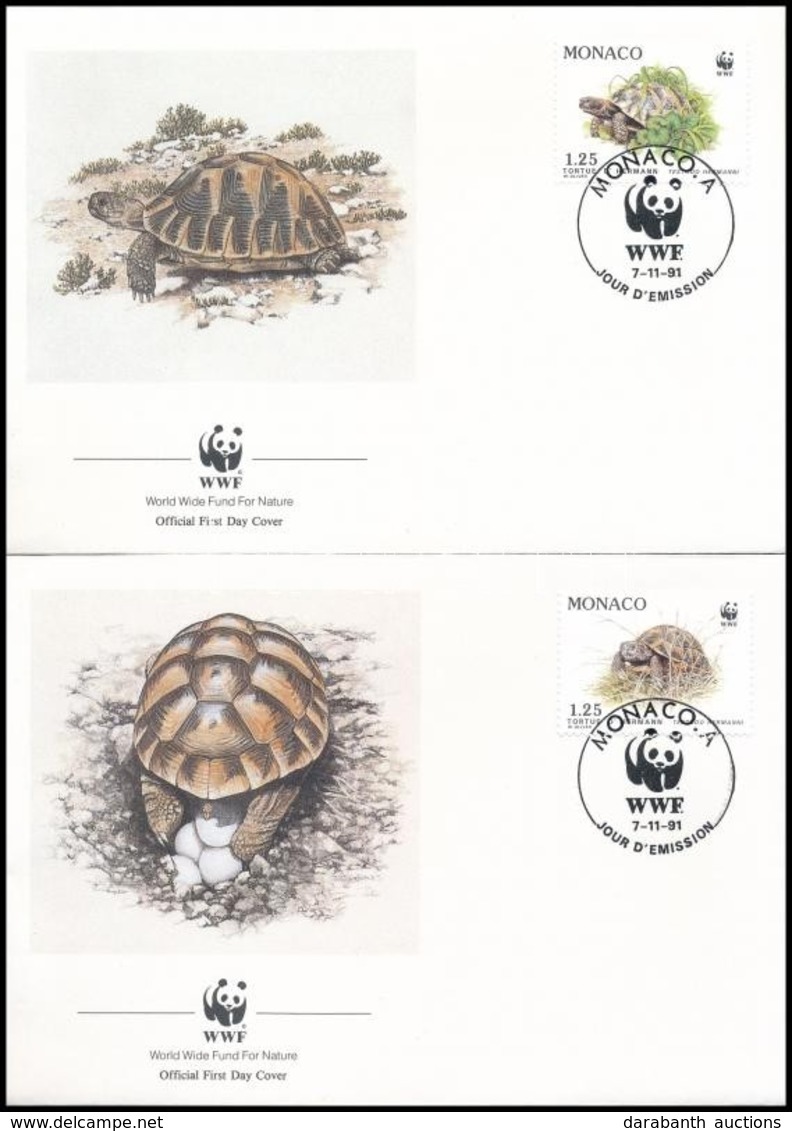 1991 WWF: Görög Teknős Sor 4 Db FDC Mi 2046-2049 - Other & Unclassified