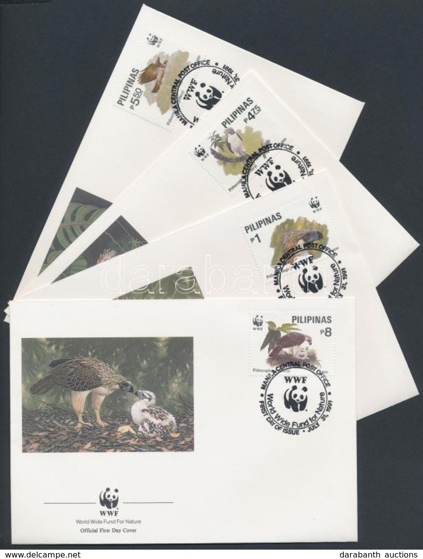 1991 WWF Madarak Sor Mi 2038-2041 4 FDC - Other & Unclassified