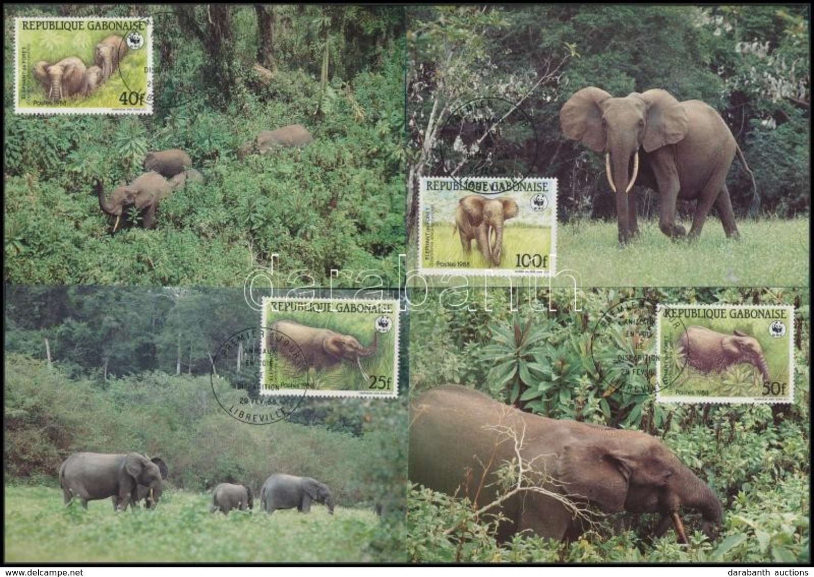 1988 WWF: Erdei Elefánt Sor 4 Db CM - En Mi 1009-1012 - Other & Unclassified