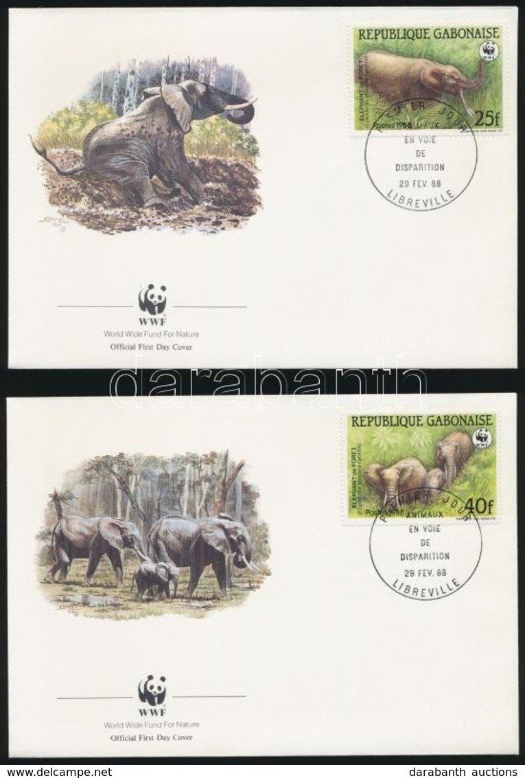 1988 WWF: Erdei Elefánt Sor 4 Db FDC-n Mi 1009-1012 - Other & Unclassified