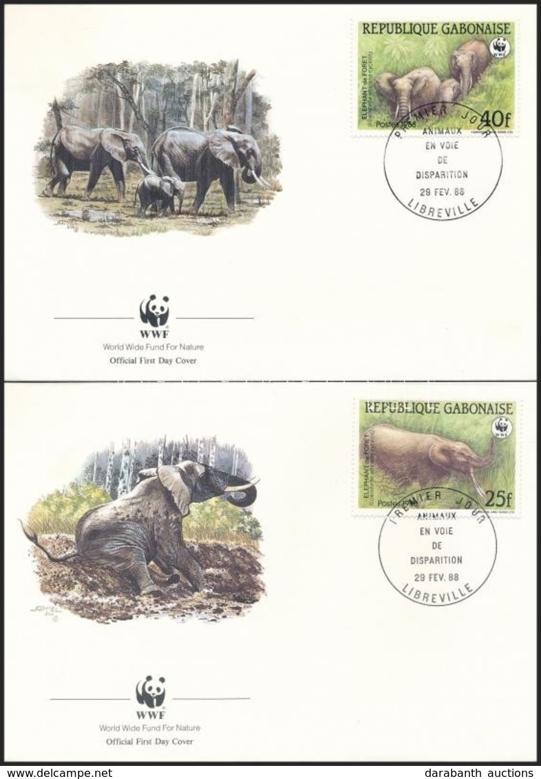 1988 WWF: Erdei Elefánt Sor 4 Db FDC-n Mi 1009-1012 - Other & Unclassified