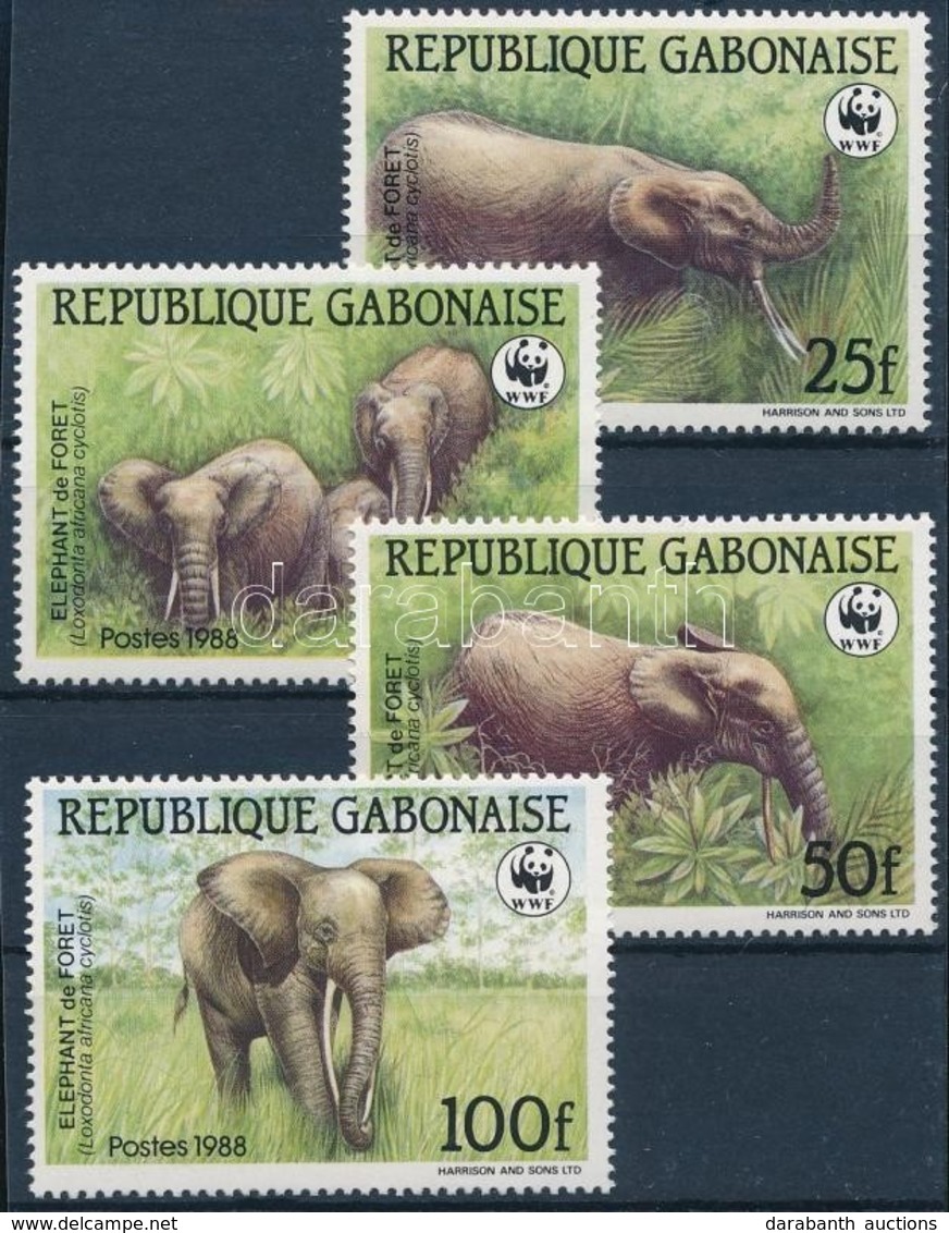 ** 1988 WWF: Erdei Elefánt Sor Mi 1009-1012 - Andere & Zonder Classificatie