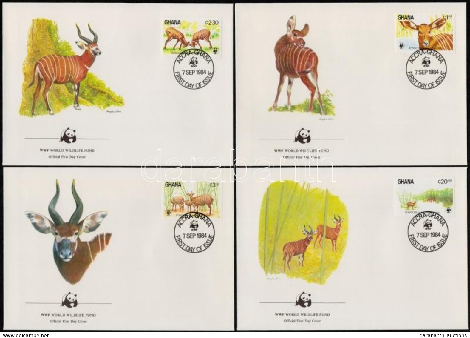 1984 WWF Sor Mi 1060-1063 4 Db FDC-n - Other & Unclassified