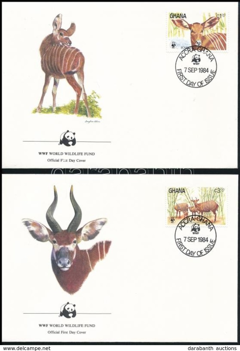 1984 WWF: Bongó  Sor Mi 1060-1063 4 Db FDC-n - Other & Unclassified