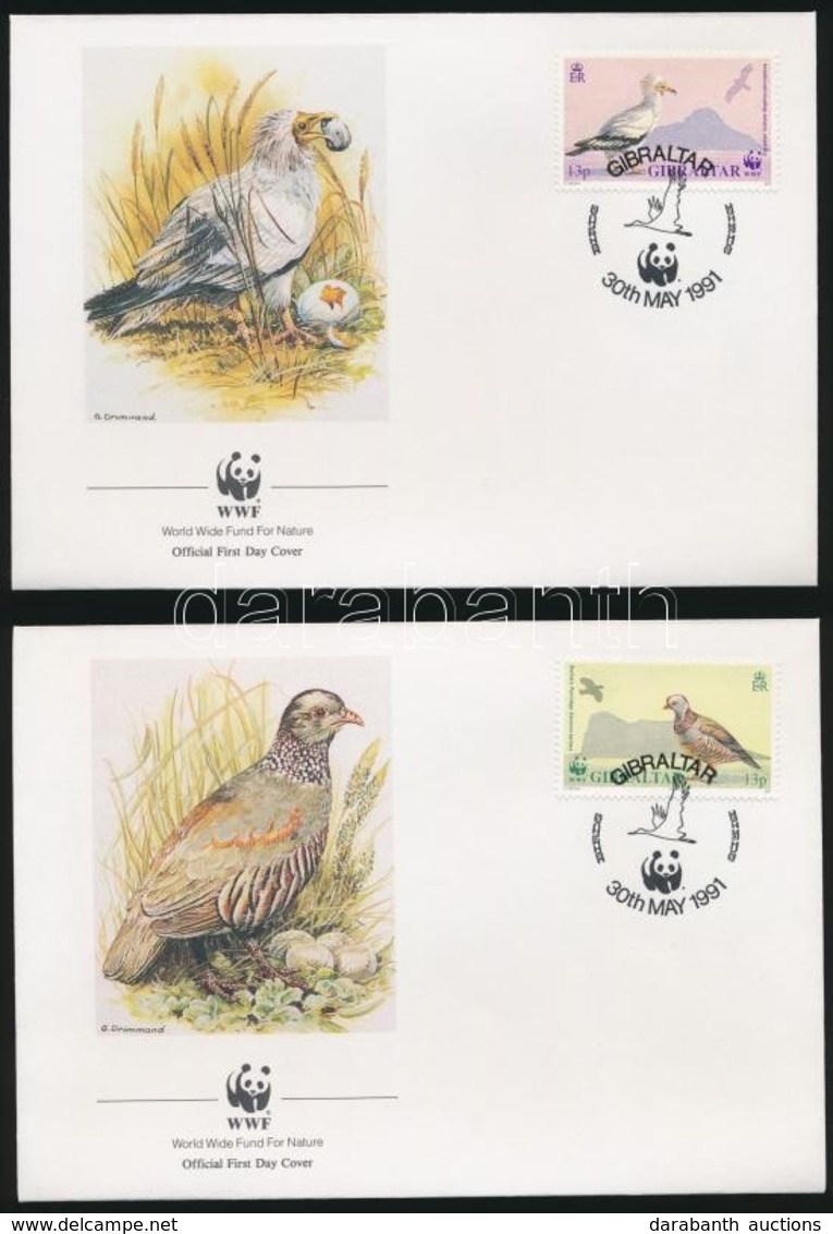 1991 WWF Madarak 4 Db FDC-n Mi 619-622 - Other & Unclassified