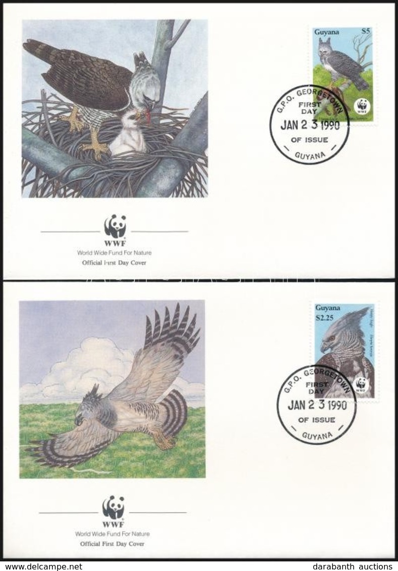 1990 WWF: Hárpia Sor 4 FDC-n Mi 3077-3080 - Other & Unclassified