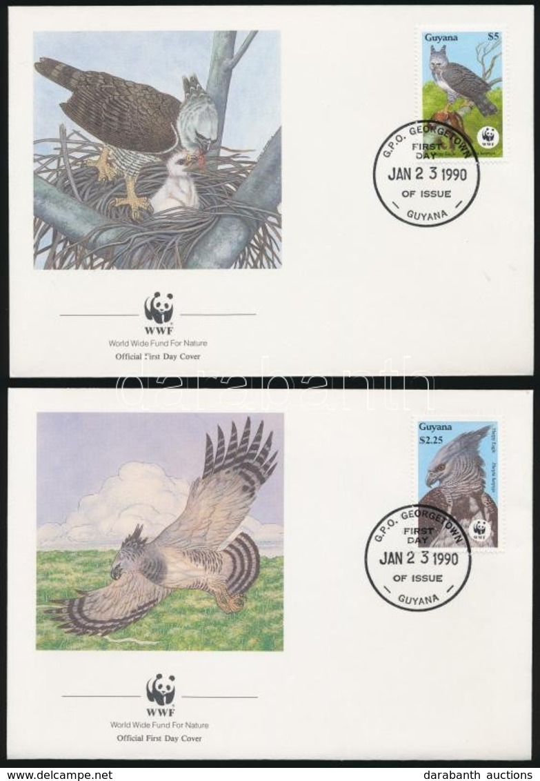 1990 WWF: Hárpiák Sor 4 Db FDC-n Mi 3077-3080 - Other & Unclassified