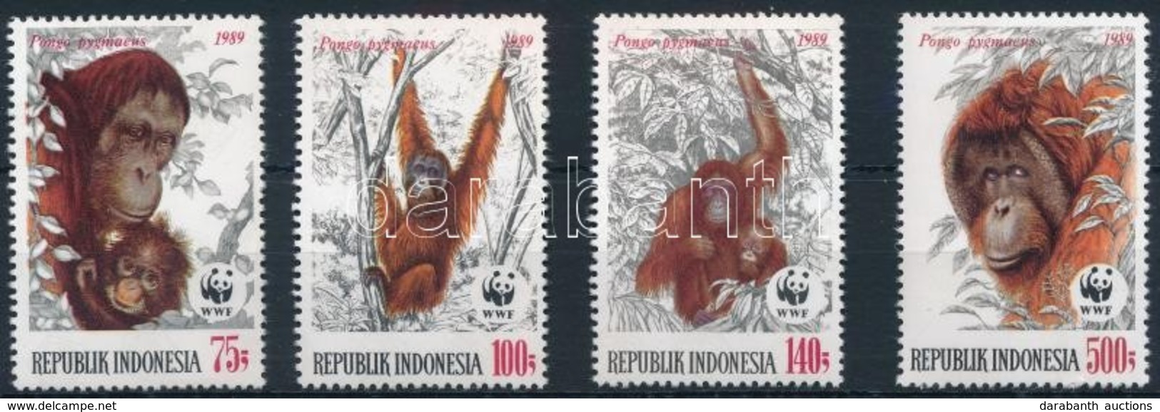 ** 1989 WWF: Orangután Sor Mi 1291-1294 - Other & Unclassified