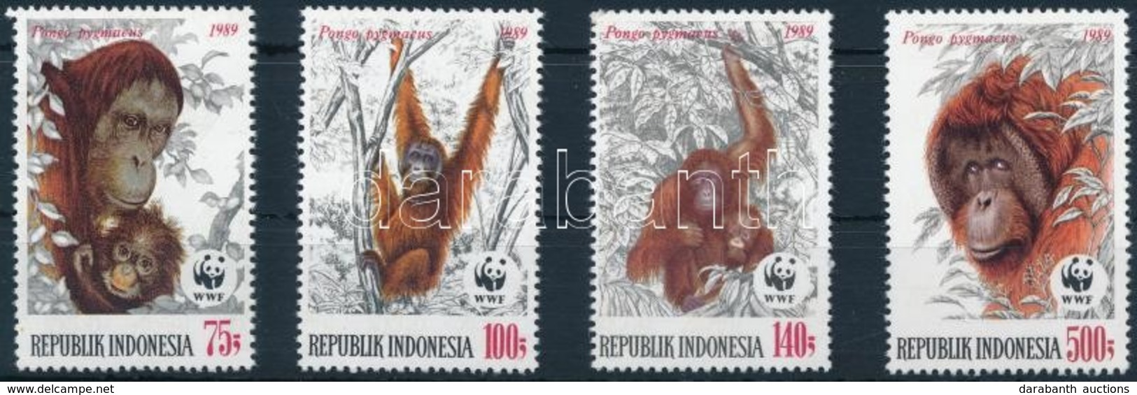 ** 1989 WWF: Orangután Sor Mi 1291-1294 - Other & Unclassified