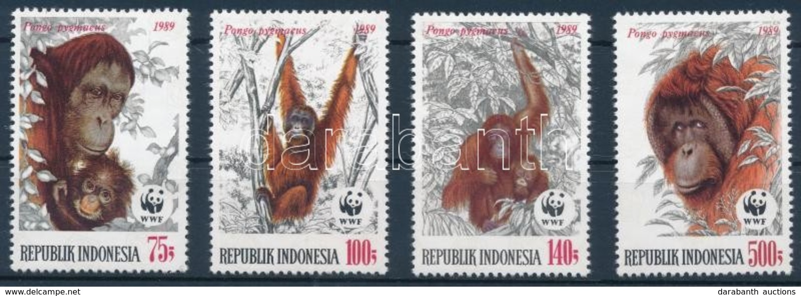 ** 1989 WWF: Orangután Sor Mi 1291-1294 - Other & Unclassified