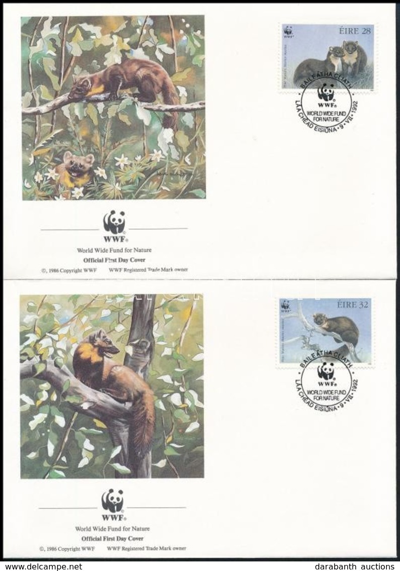 1992 WWF: Nyuszt Sor Mi 798-801 4 Db FDC-n - Other & Unclassified
