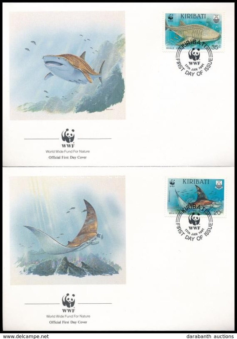 ** 1991 WWF: Tengeri állatok Sor Mi 566-569 4 Db FDC-n - Other & Unclassified